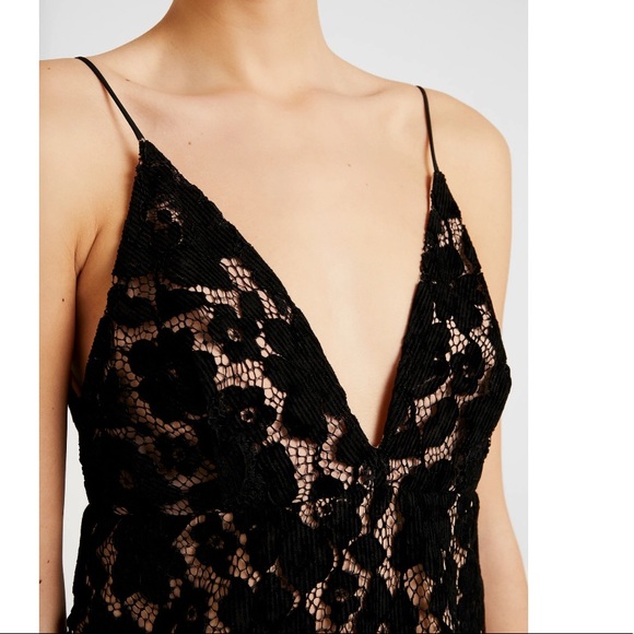 Free People Dangerous Love Lace Black Mini Dress - Picture 3 of 6